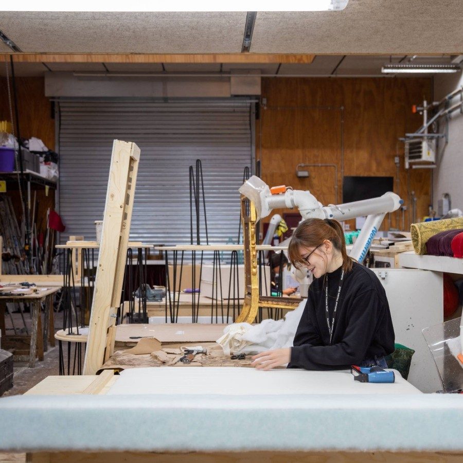 001-NTApprentices2023-CameronSlaterPhotography-1-scaled-aspect-ratio-2000-1000 Props apprentice working in large workshop